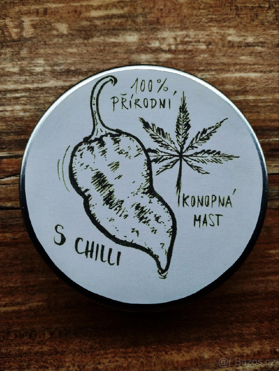 přírodní konopná mast (konopí,olivový olej, včelí vosk) - 2