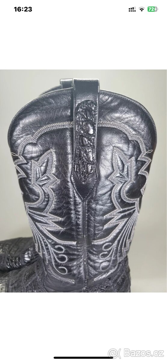 KOVBOJSKÉ BOTY 44 PRAVÝ ALIGÁTOR - 2