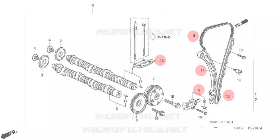 Prodám rozvodovou sadu pro Honda K20 - 2