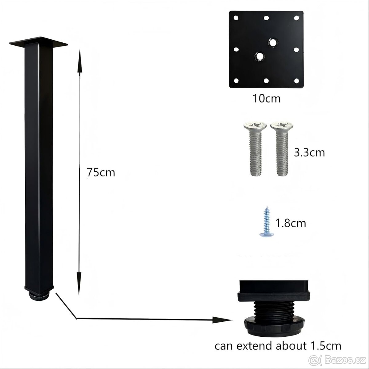 Kovové nohy pro stůl - 2