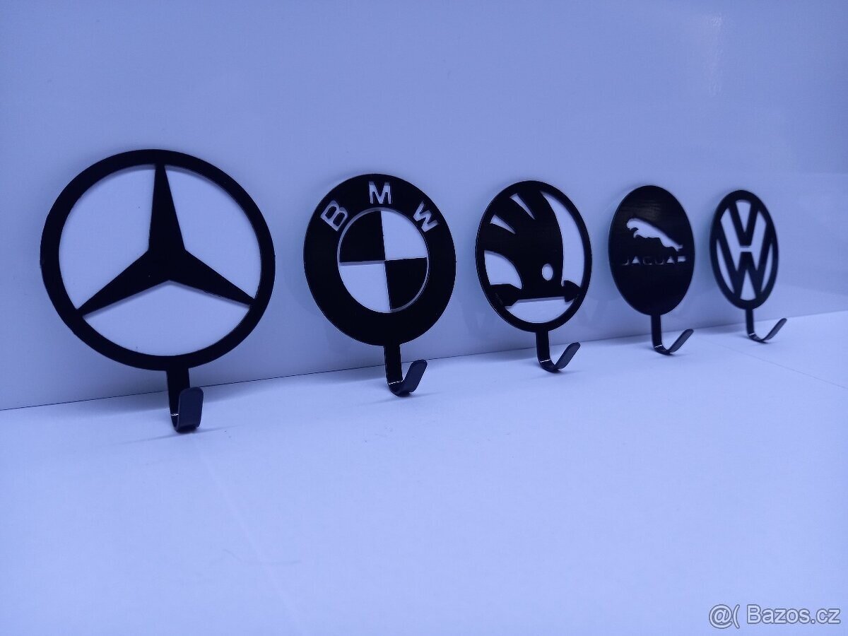 Mini věšáčky na klíče s logem 5cm - 2