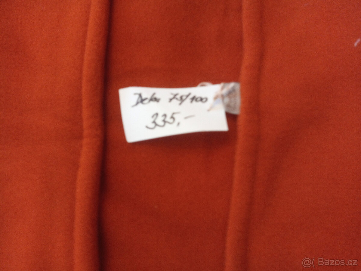 Dětská deka FANTOM cihlová s výšivkou - 2