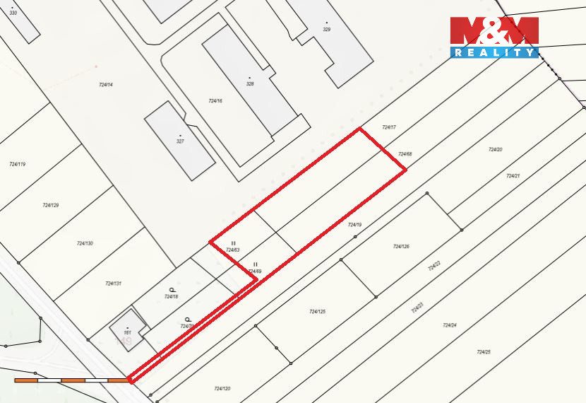 Prodej pozemku k bydlení v Hostašovicích - 2