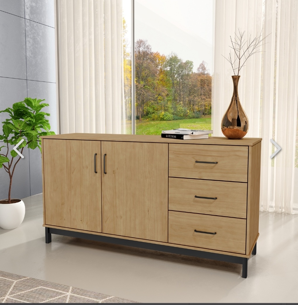 Příborník MADRID buk/černá - 2