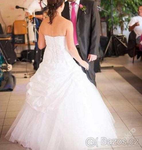 Svatební šaty velikost 36-42 - 38 - 2