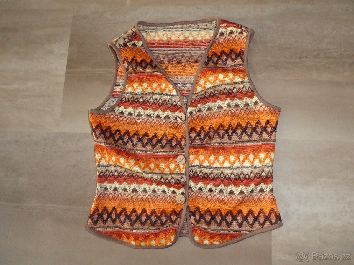 Letní souprava - vesta a sukně - 2