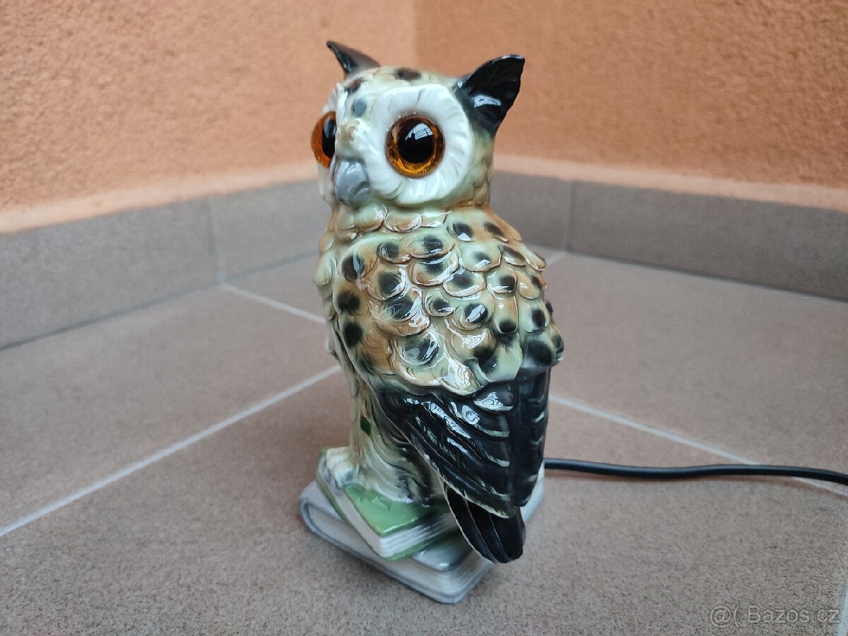 STAROŽITNÁ PORCELÁNOVÁ NOČNÍ LAMPIČKA. - 2