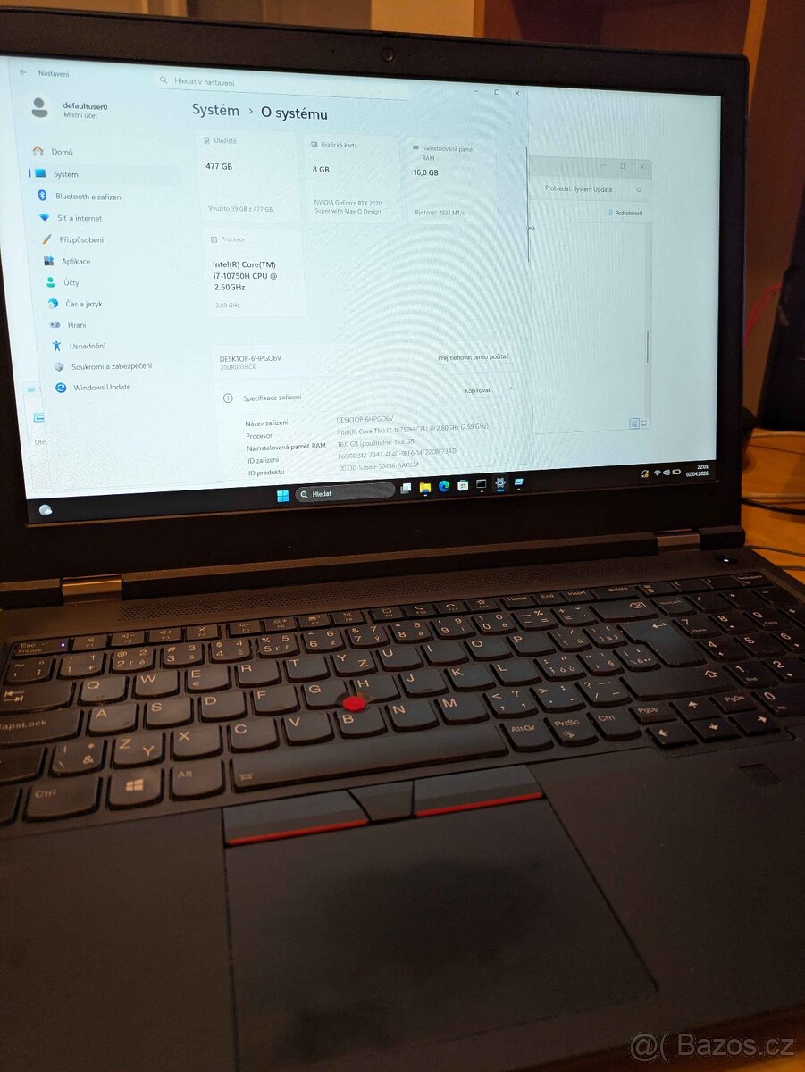Lenovo T15g Gen 1 - 2