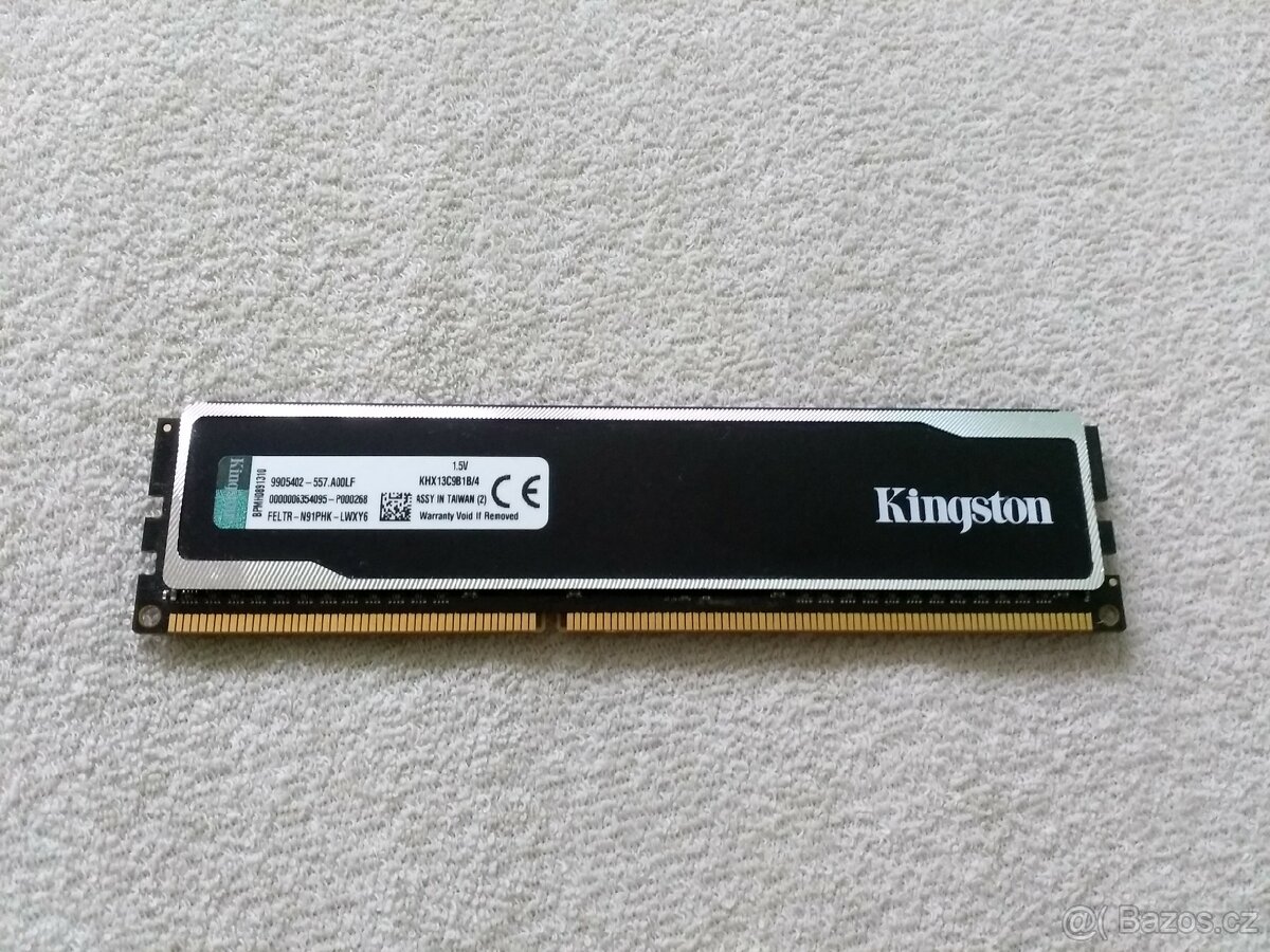 Kingston Hyperx black DDR3 4GB 1333MHz CL9 - 2