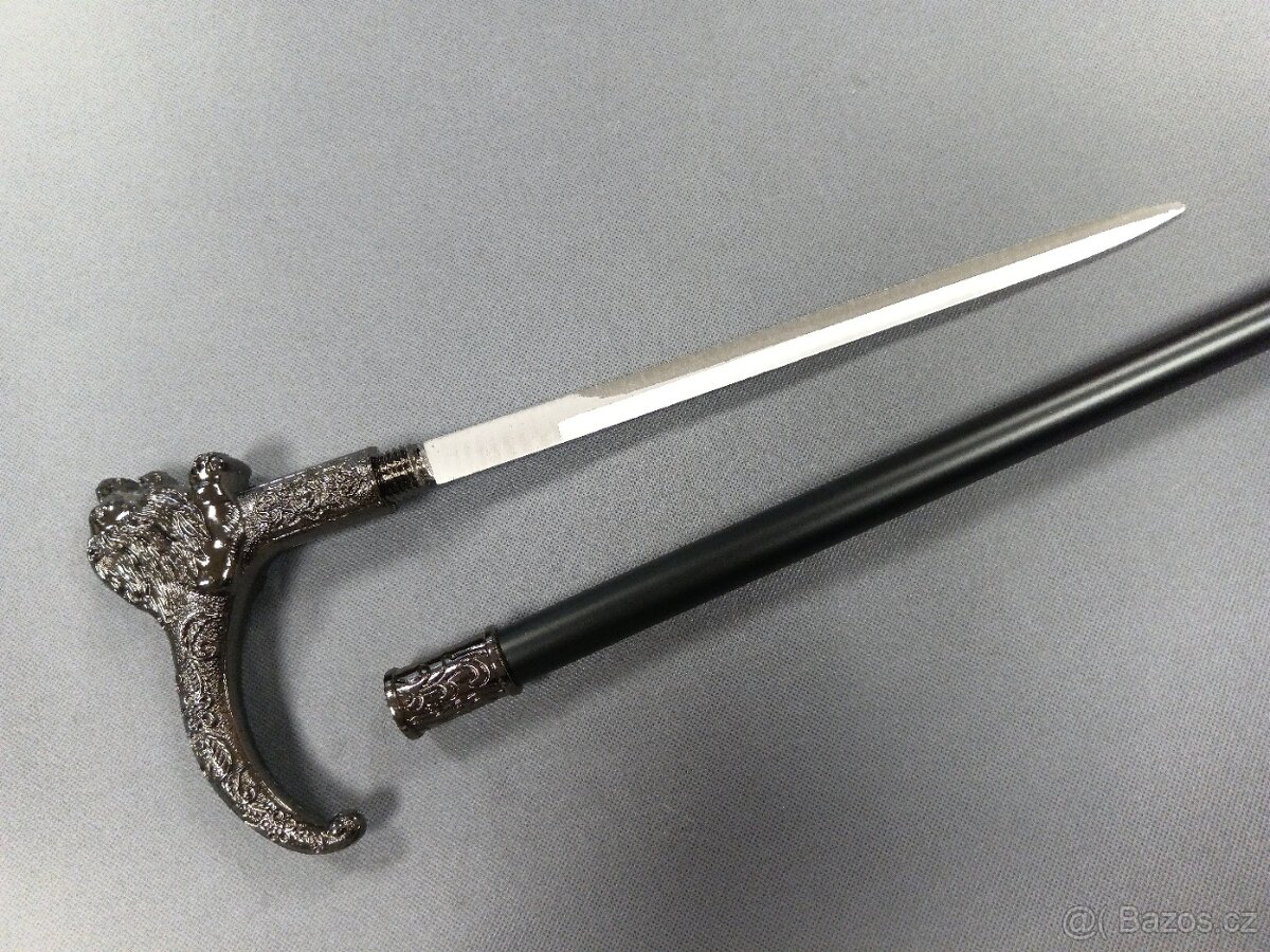 Vycházková hůl se skrytou čepelí - Lion - Lev - 2