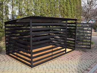 Voliéra –Kotec pro psa 3×2 m , vodorovné uzavřené profily. - 2