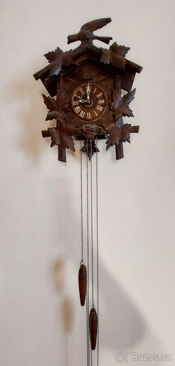 Kukačkové dřevěné hodiny, mechanické - 2