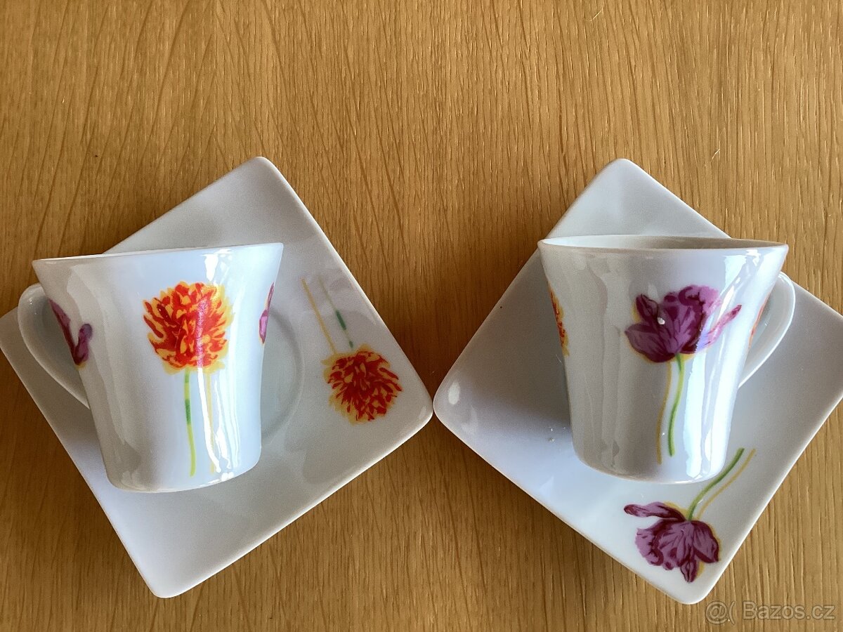 Porcelánová čajová/kávová souprava - 2