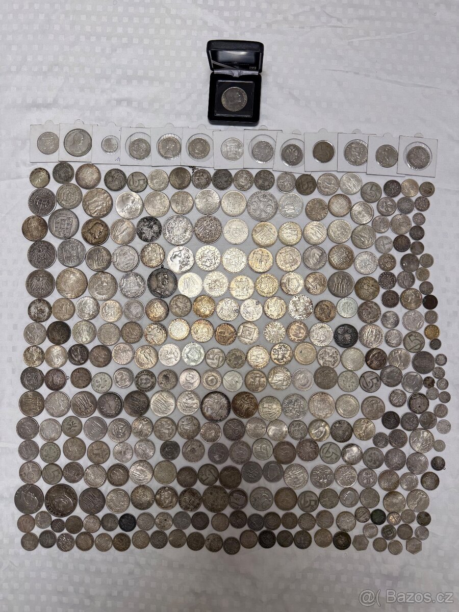 Velká sbírka stříbrných mincí - 2