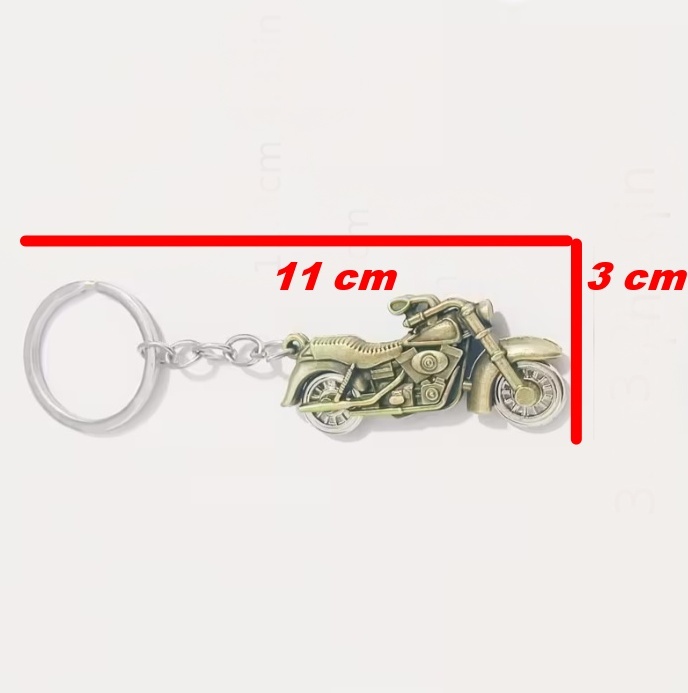 Přívěsek motocykl mosaz - 2