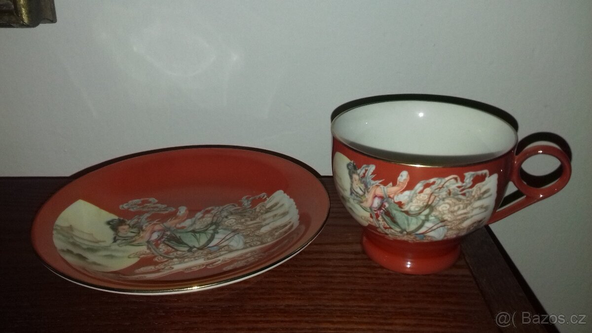 Konvice, cukřenka, mléčenka, hrníček, čínský porcelán - 2
