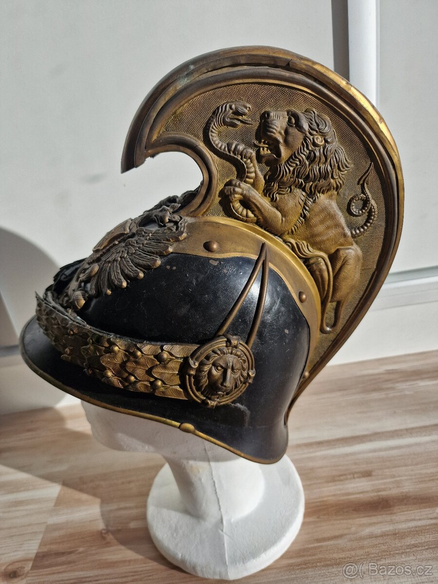 přilba, helma dragoun - důstojník - 2