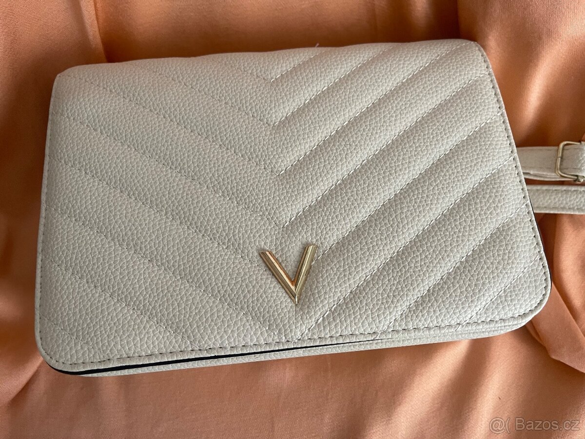 Kabelka nova bila smetana , kožená - 2