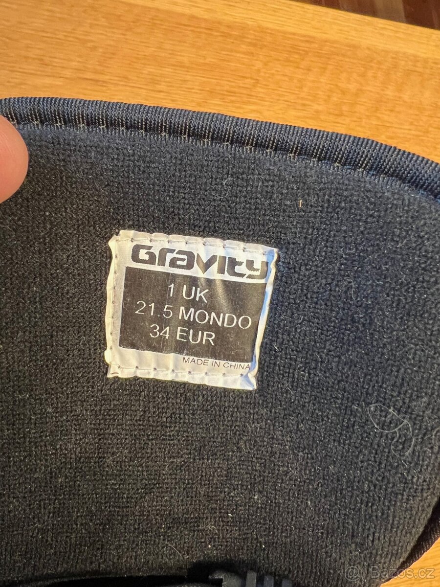 dětské Boty na snowboard Gravity - velikost 34 - 2