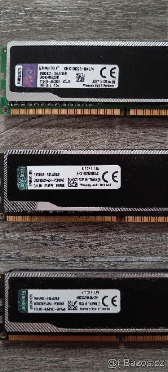 Kingston HyperX DDR3 1600Mhz 9ks DDR3 - 2