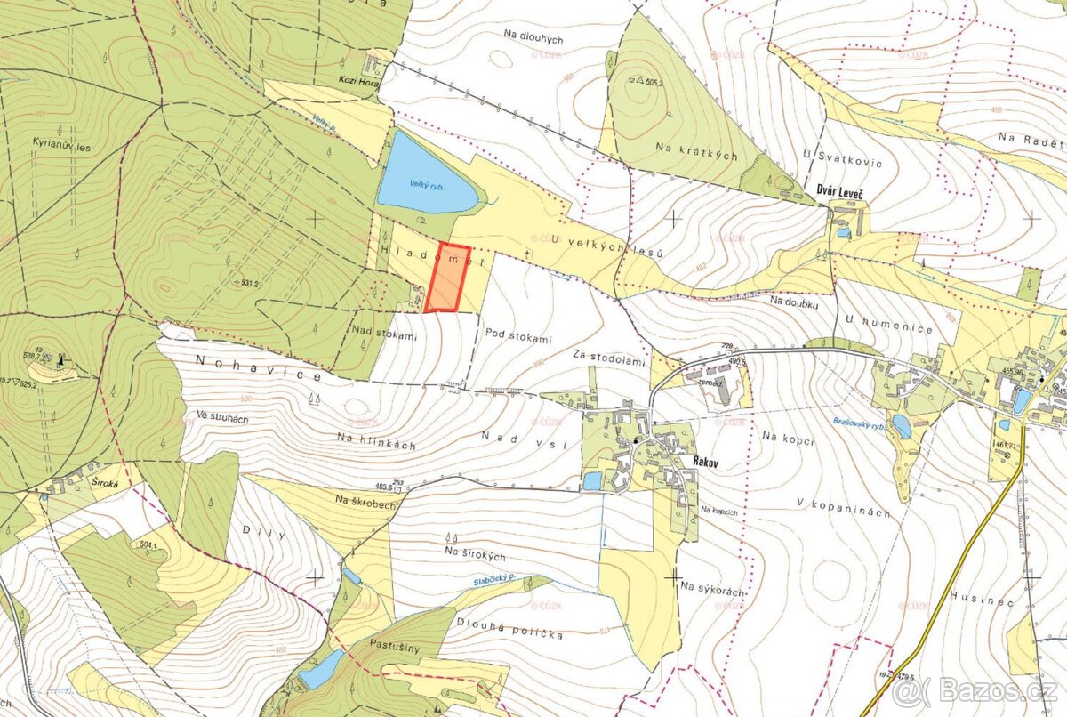 Louka, prodej, Rakov, Bernartice, Písek - 2