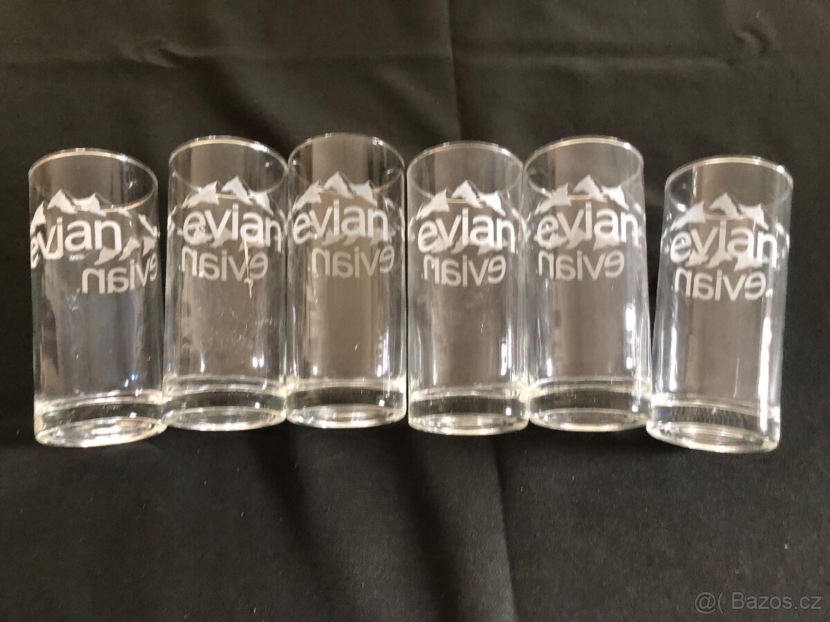 Long sklenice Evian 0,2 l - 2