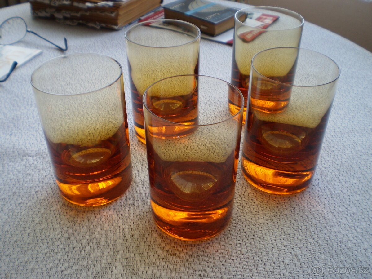 skleničky - MOSER - neužívané- nekompletní - 2