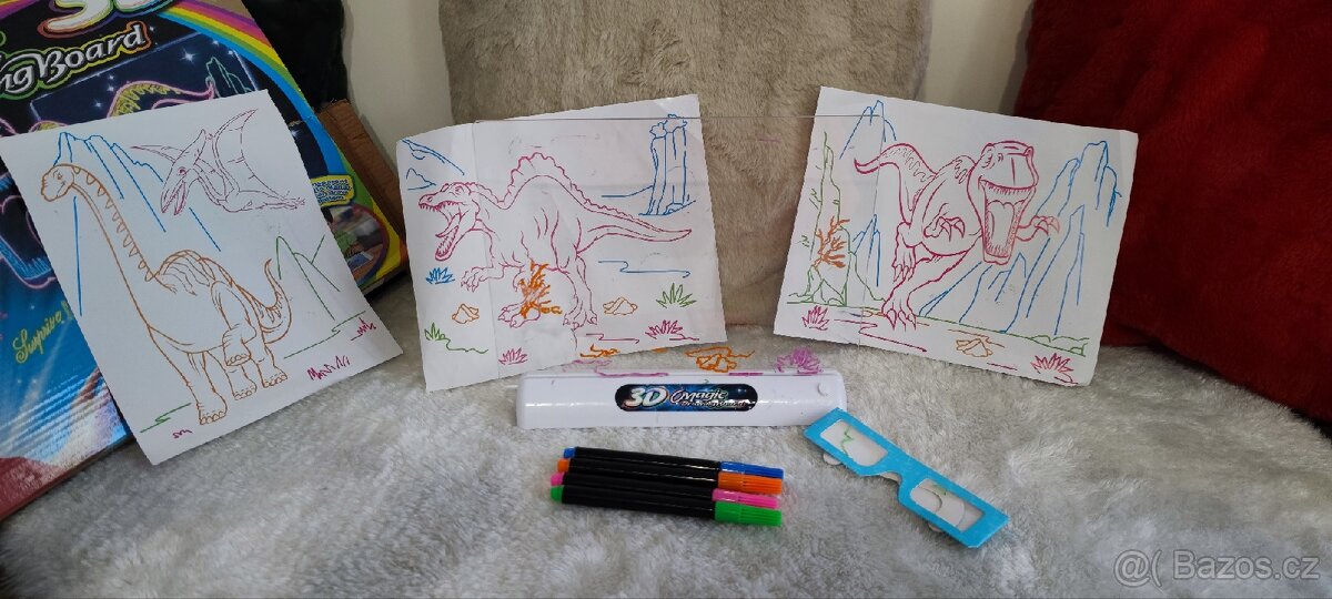 3D malování dinosauři - 2
