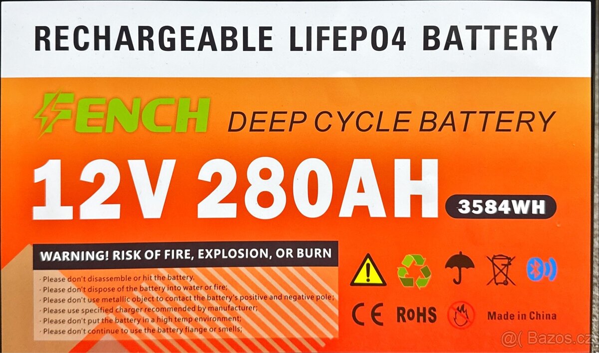 LiFePO4 baterie pro obytné auto 12V 280Ah - 2
