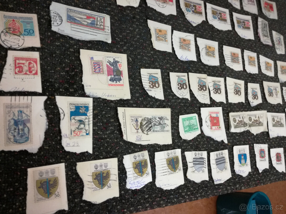 63 ks známek z let 70. až 80. - 2