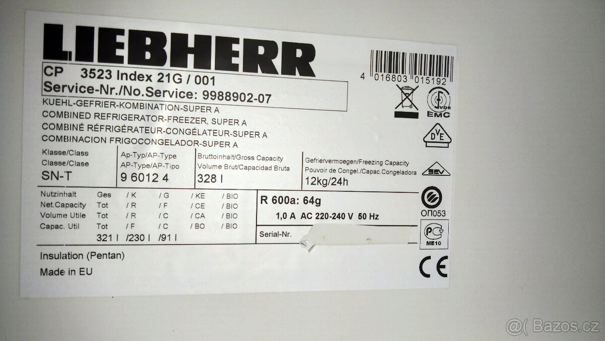 Lednička s mrazákem Liebherr CP 3523 - 2