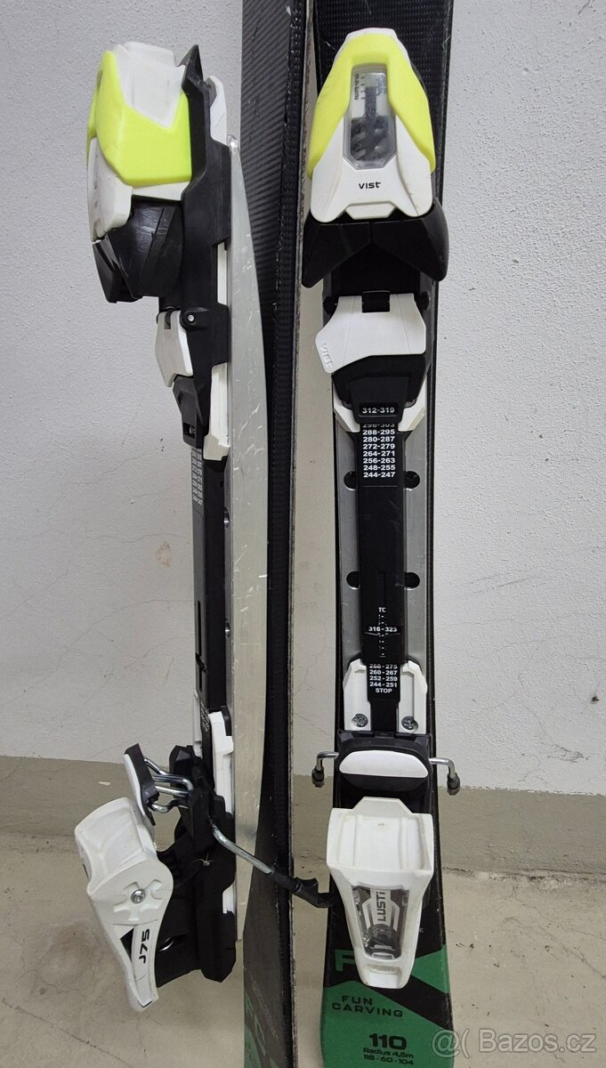 Lusti FC (Fun Carving) lyže, délka 110cm, radius 4,5m - 2