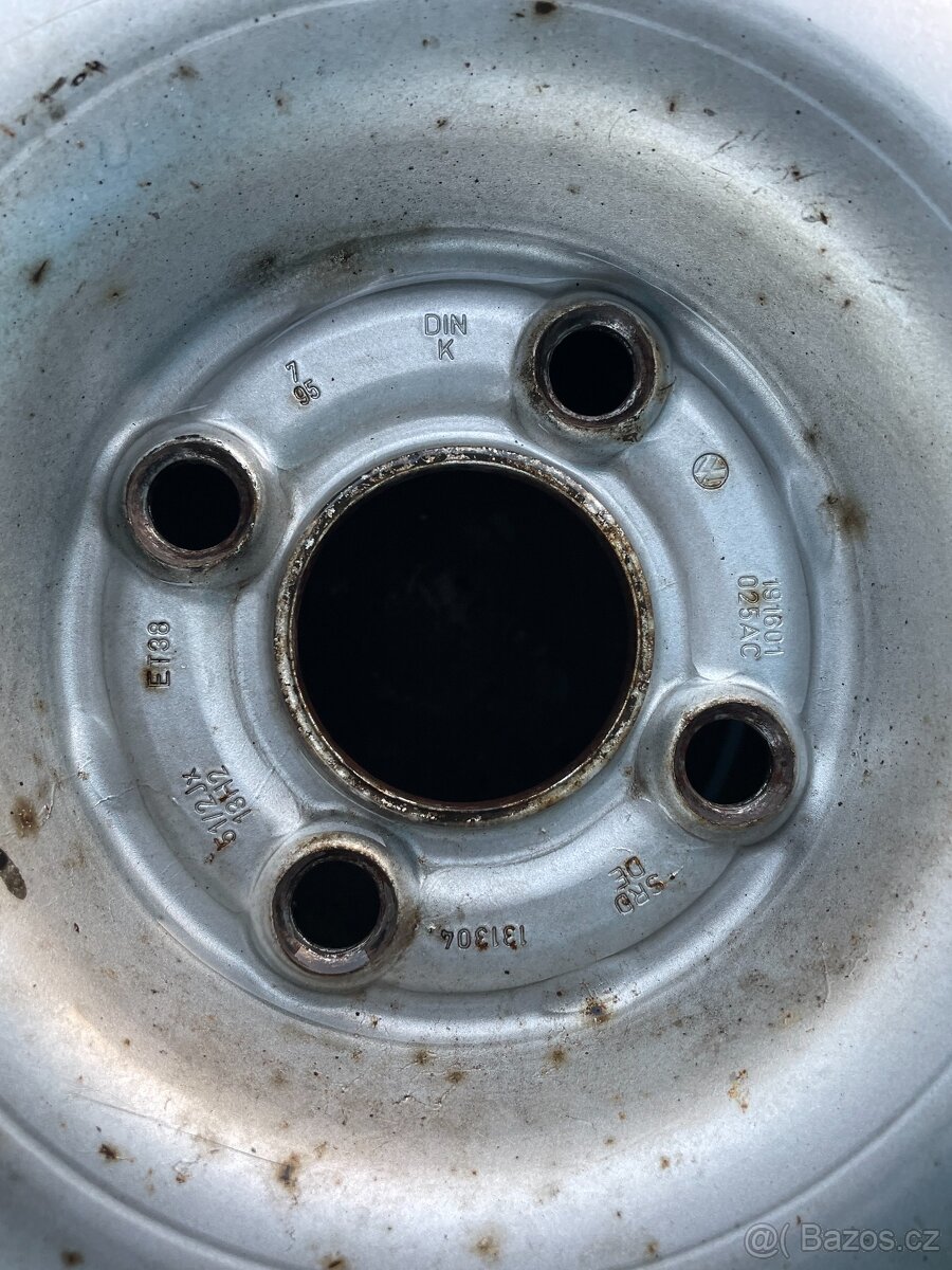 Prodám Kola / Plechové Disky VW Golf 2 - 4x100 - 2