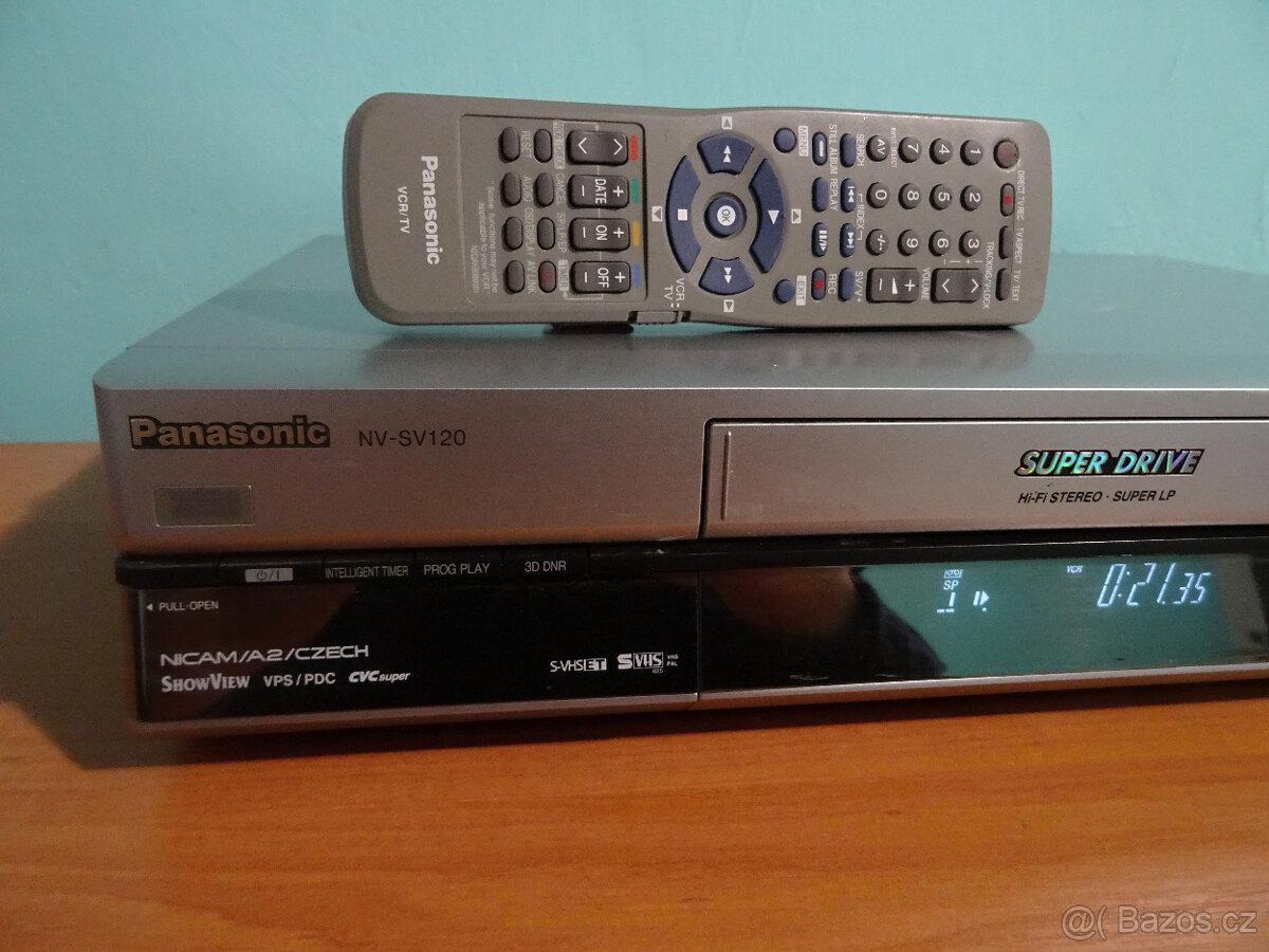 S-VHS-ET video Panasonic NV-SV120- 3D DNR- 6hlav-HIFI stereo - 2