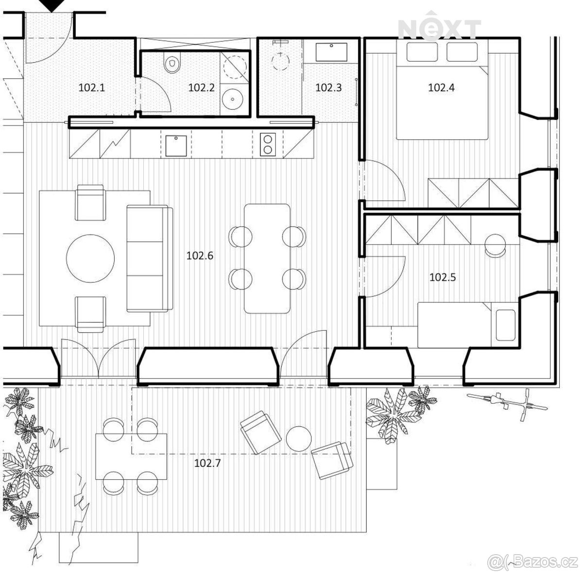 Prodej byt 3+kk, 57㎡ - 2
