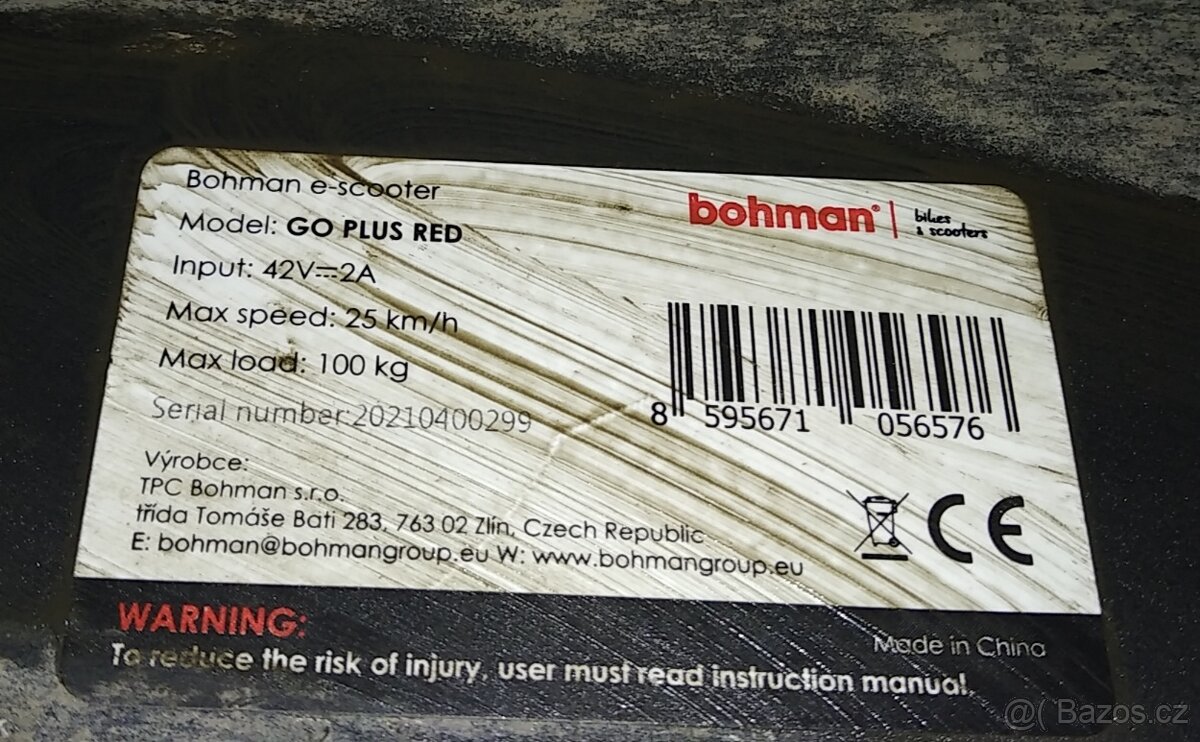 BOHMAN model: go plus red - 2