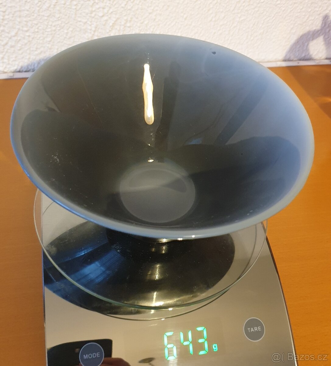 Hutní sklo -Černá autorská mísa - JiřÍ Šuhájek - 2