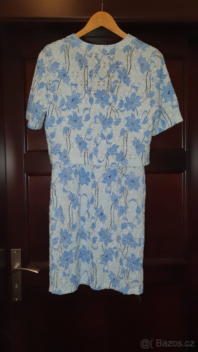 Modré šaty velikosti S - 2