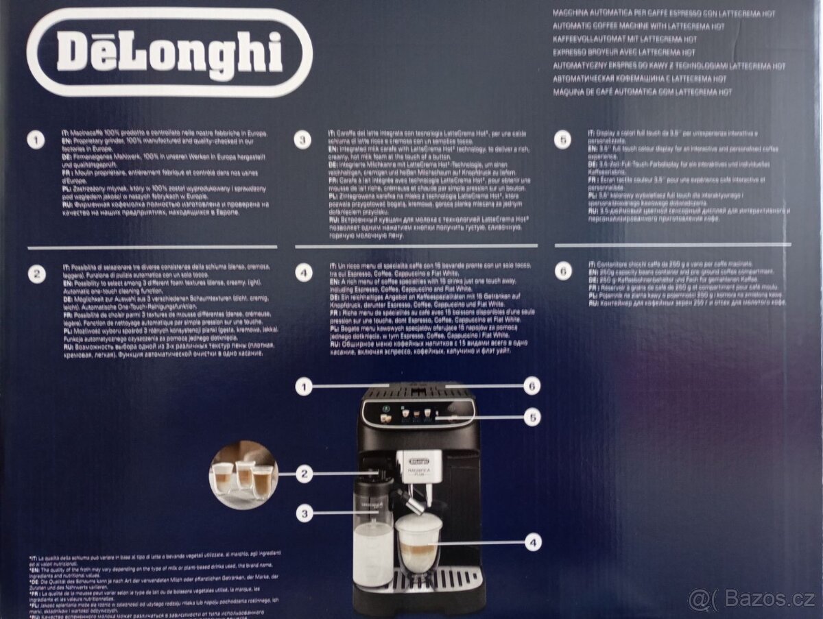 De'Longhi Magnifica Plus ECAM320.61 G. černé/titan - 2