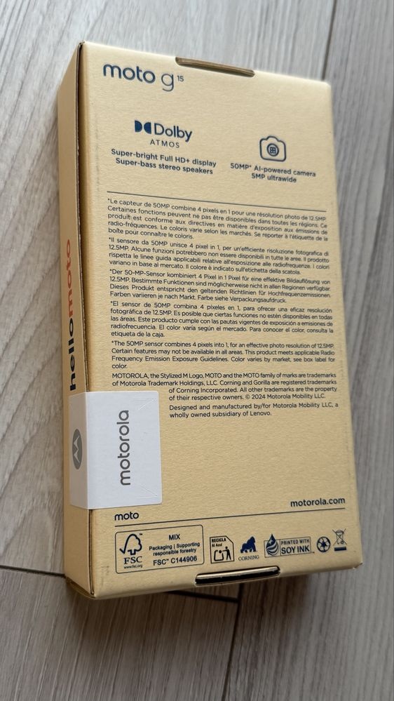 Motorola G15 šedá Nový - 2
