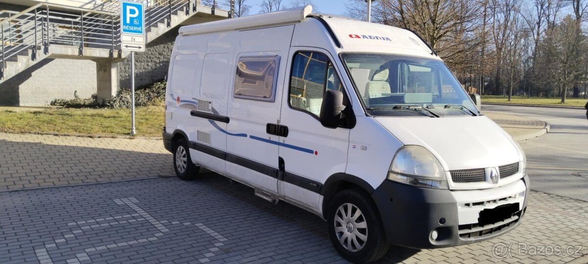 Renault master Adria 2.5 dci, Klima tempomat, tažné - 2