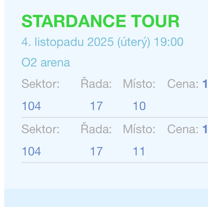 Vstupenky Stardance tour 4.11.2025 O2 arena - 2