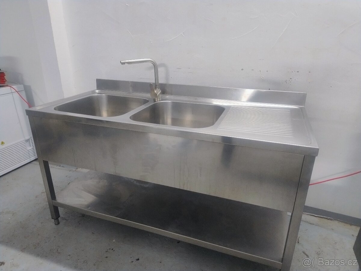 Nerezový dvoudřez s baterií - 2