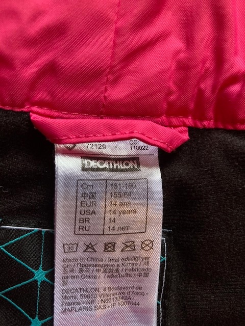 dívčí lyžařské kalhoty, oteplovačky, vel. 152 - 158 - 2