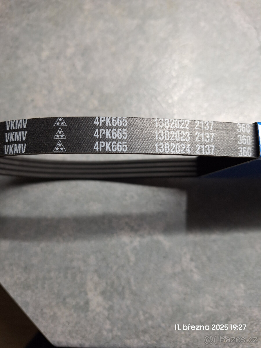 Drážkový řemen nový na Chevrolet Kalos 1.2/53kW 2004 - 2