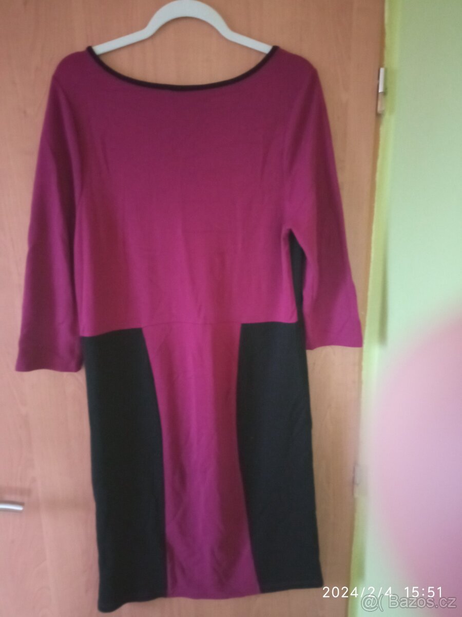 Teplejší šaty vel. 44 - vhodné i jako těhotenské - 2