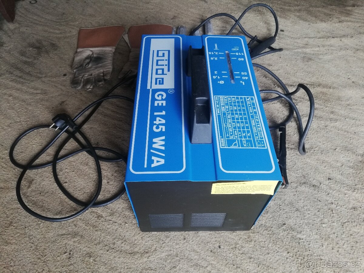 SVÁŘEČKA, trafo GUDE GE 145 W/A, včetně elektrod různé síly, - 2