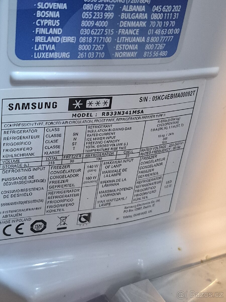 Lednice Samsung - 2