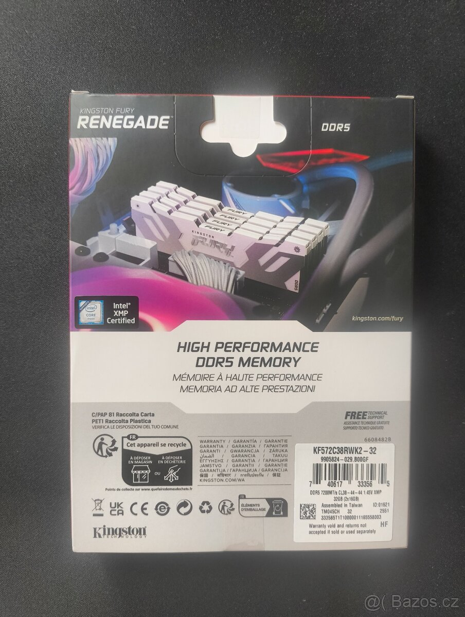 Kingston FURY 32GB 7200MHz CL38 - 2