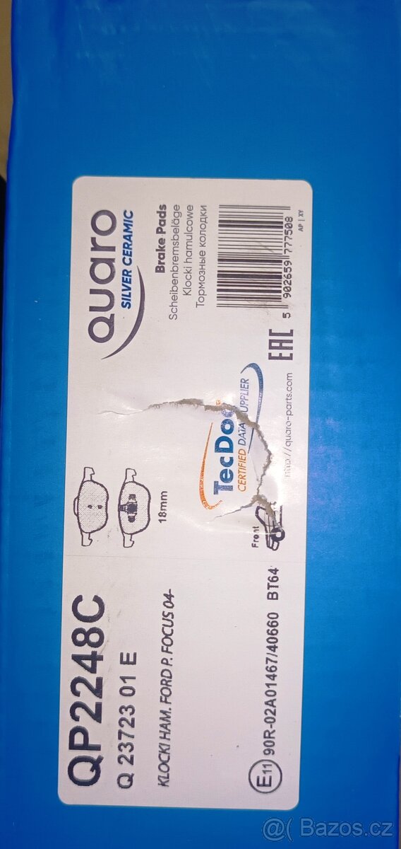 Nové kotouče + destičky Mazda 3 a 5 rv 03-10 - 2